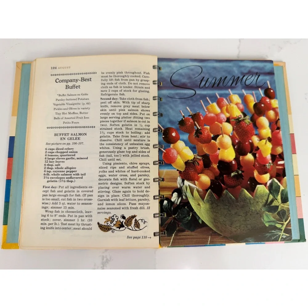 Betty Crocker Cooking Calendar 1962 First Edition Vintage Spiral Cookbook MCM